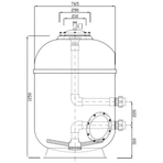    Evospace Cosmo Pro .765 , DN50, H = 1150 , , . 