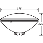      300  Aqua PAR 56 12