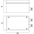   100  220/11,7V*2, IP54 Idrania