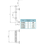      Split ladder Luxe AISI-316 3 