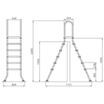      Mayer Schwimmbad 5+5 . AISI-304 5522