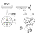    Oase ProfiRing LED L RGB Spot /DMX/02