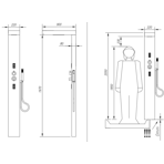    Kolpa BEAM 3FT 227,824,7x8 , kerrock 108 - snow white